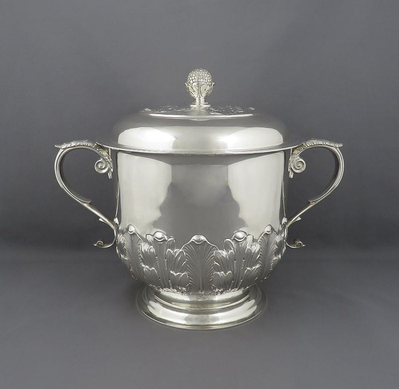George IV English Sterling Silver Cup & Cover - JH Tee Antiques