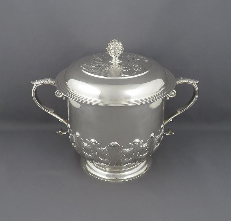 George IV English Sterling Silver Cup &amp; Cover - JH Tee Antiques