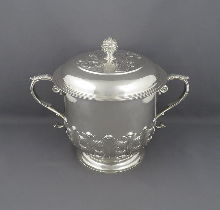 George IV English Sterling Silver Cup &amp; Cover - JH Tee Antiques