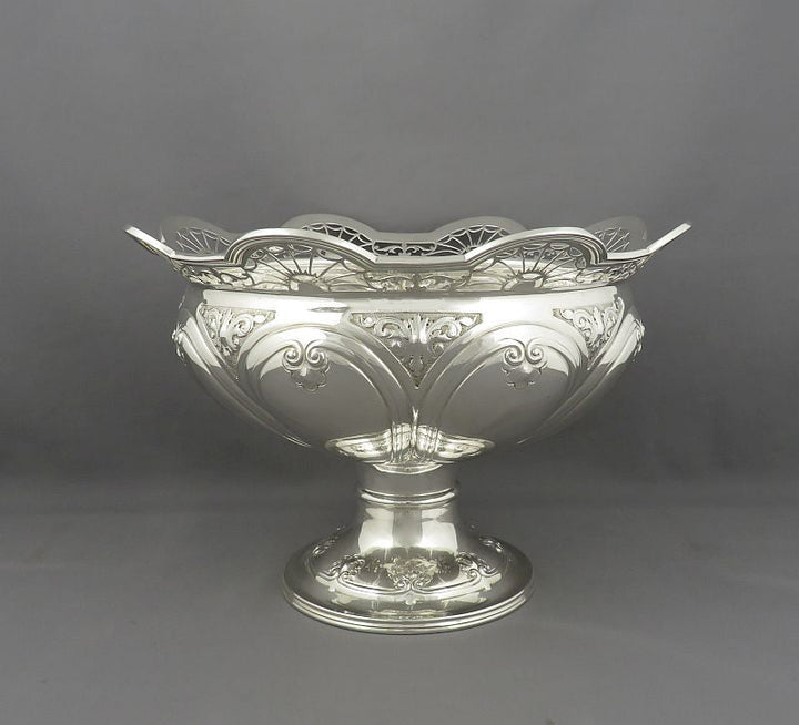 English Sterling Silver Centrepiece Bowl - JH Tee Antiques