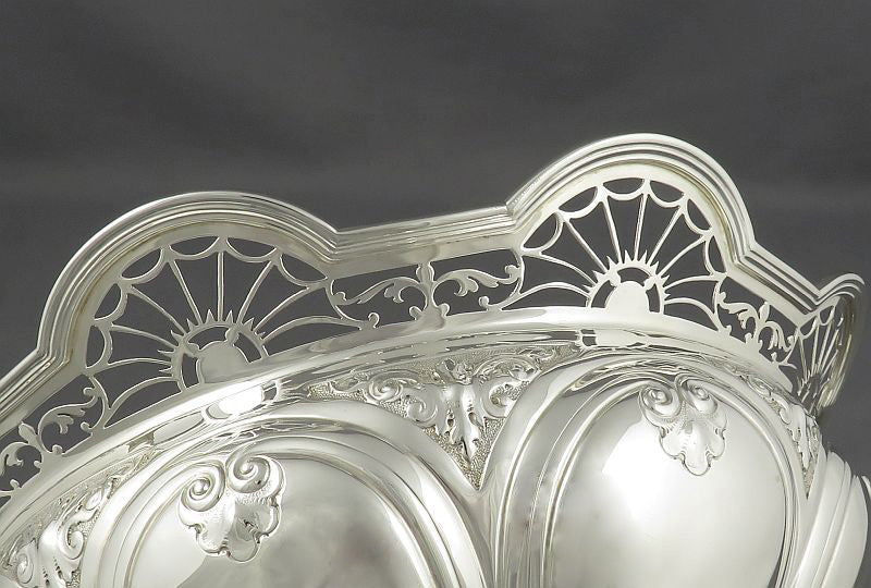 English Sterling Silver Centrepiece Bowl - JH Tee Antiques