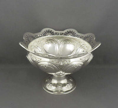 English Sterling Silver Centrepiece Bowl - JH Tee Antiques