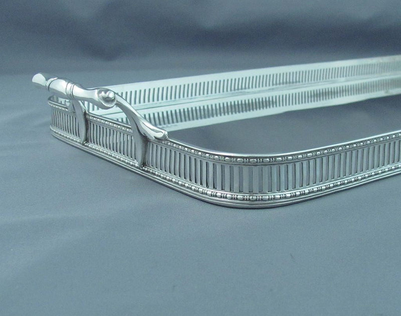 English Sterling Silver Cocktail Tray - JH Tee Antiques