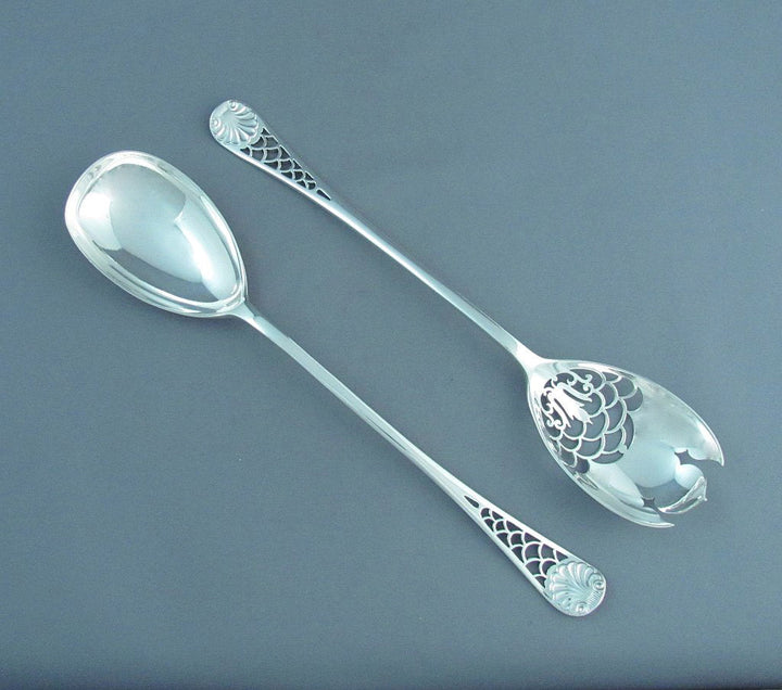 English Sterling Silver Dessert Service - JH Tee Antiques