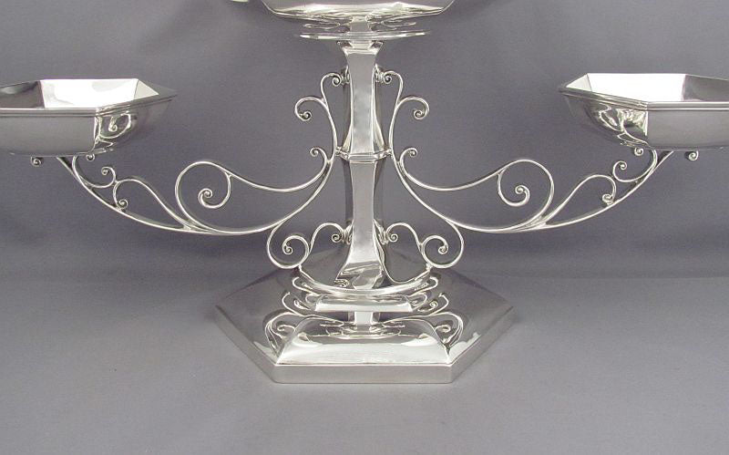 English Sterling Silver Epergne - JH Tee Antiques