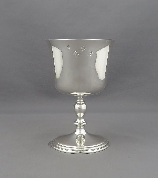 English Sterling Silver Goblet - JH Tee Antiques