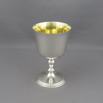 English Sterling Silver Goblet - JH Tee Antiques