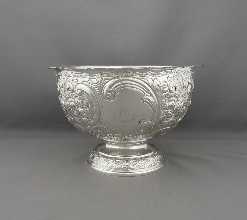English Sterling Silver Rose Bowl - JH Tee Antiques