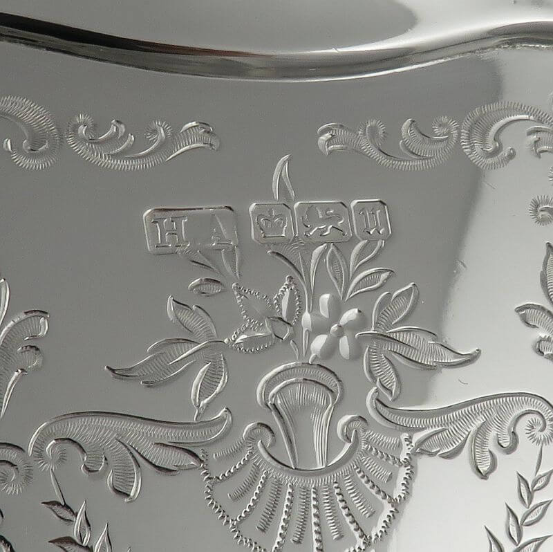 English Sterling Silver Salver - JH Tee Antiques