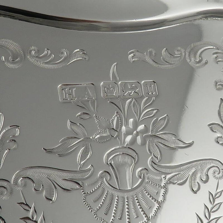 English Sterling Silver Salver - JH Tee Antiques