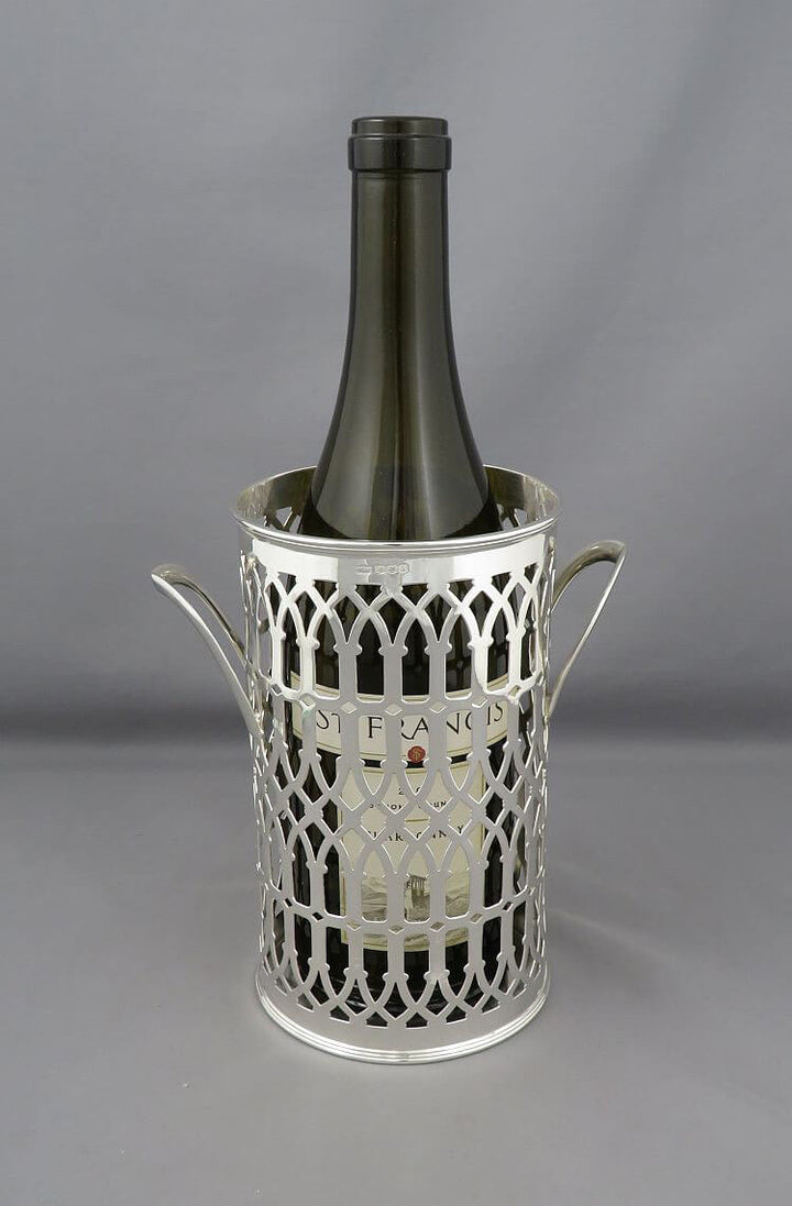 English Sterling Silver Soda Siphon Stand - JH Tee Antiques