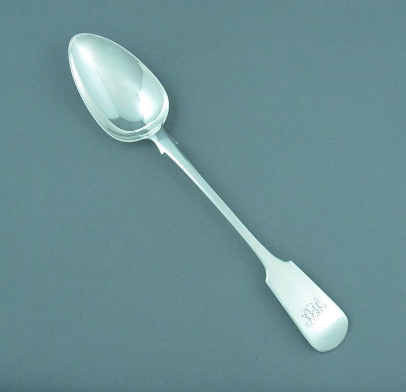 Antique Silver Stuffing Spoon William IV - JH Tee Antiques