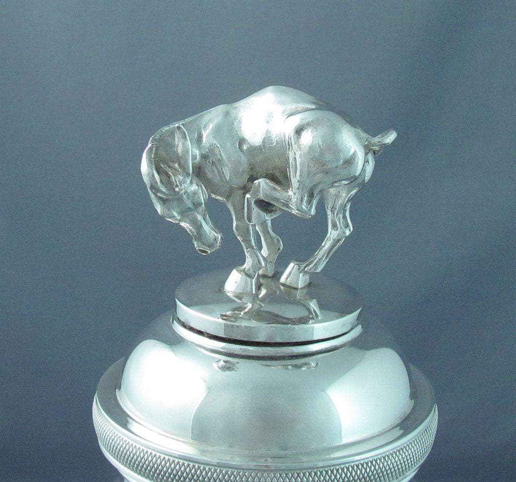 Massive Figural Sterling Silver Cocktail Shaker - JH Tee Antiques