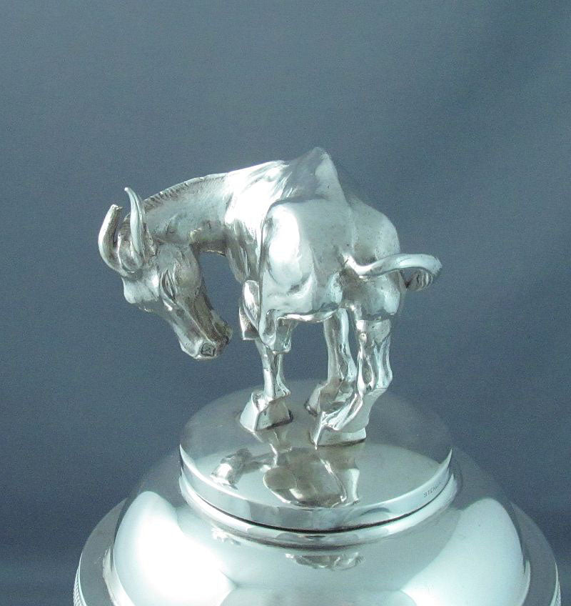Massive Figural Sterling Silver Cocktail Shaker - JH Tee Antiques