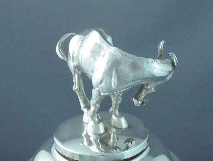 Massive Figural Sterling Silver Cocktail Shaker - JH Tee Antiques