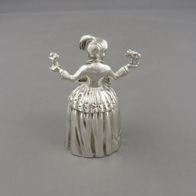 Figural Sterling Silver Table Bell - JH Tee Antiques