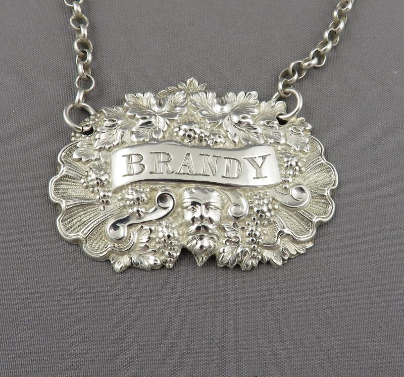 Four Victorian Sterling Silver Wine Labels - JH Tee Antiques