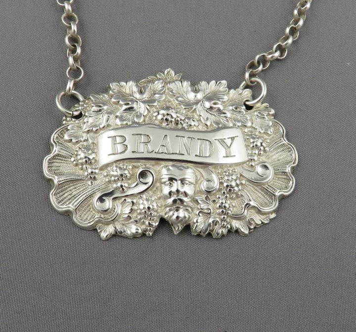 Four Victorian Sterling Silver Wine Labels - JH Tee Antiques