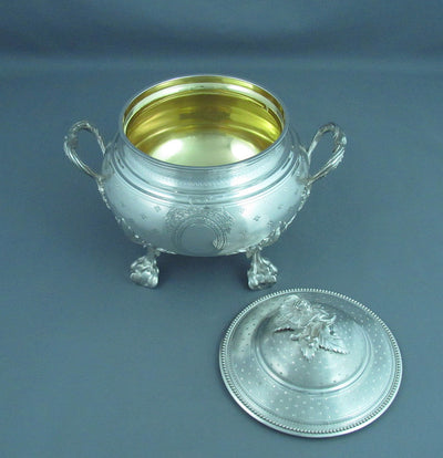 French 950 Silver Tea Service - JH Tee Antiques