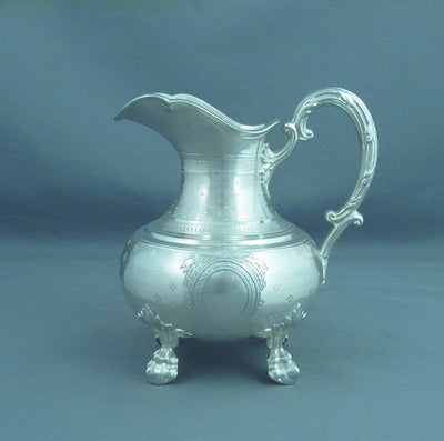 French 950 Silver Tea Service - JH Tee Antiques