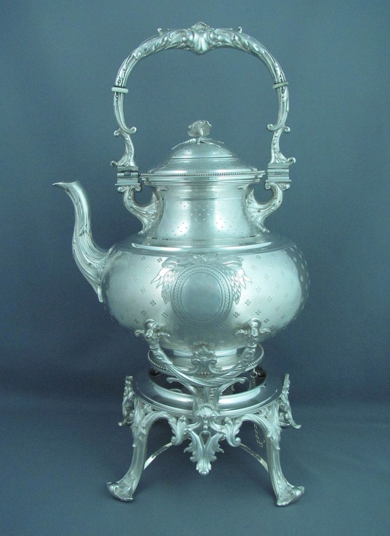 French 950 Silver Tea Service - JH Tee Antiques