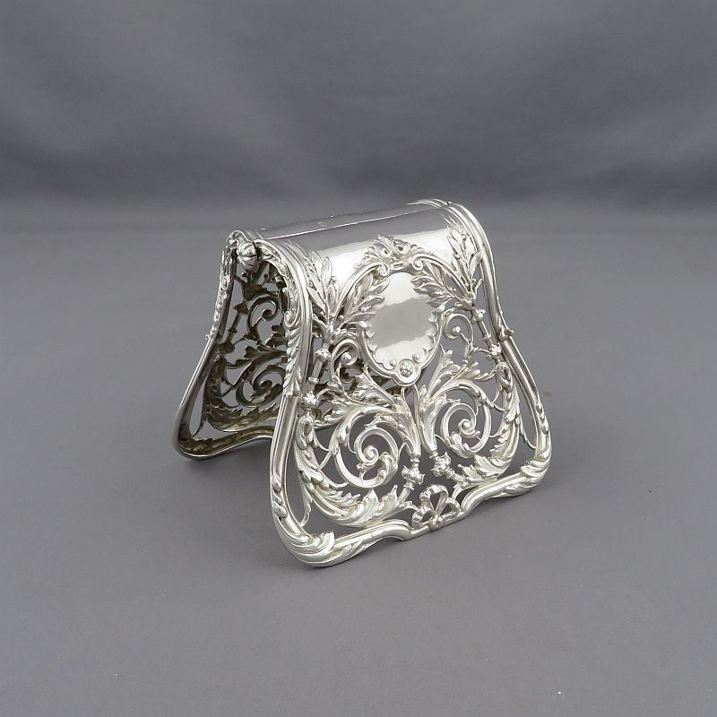 French 950 Silver Asparagus Tongs - JH Tee Antiques