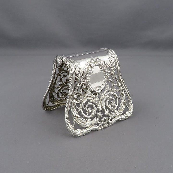 French 950 Silver Asparagus Tongs - JH Tee Antiques