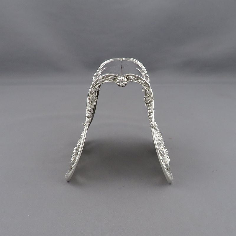 French 950 Silver Asparagus Tongs - JH Tee Antiques