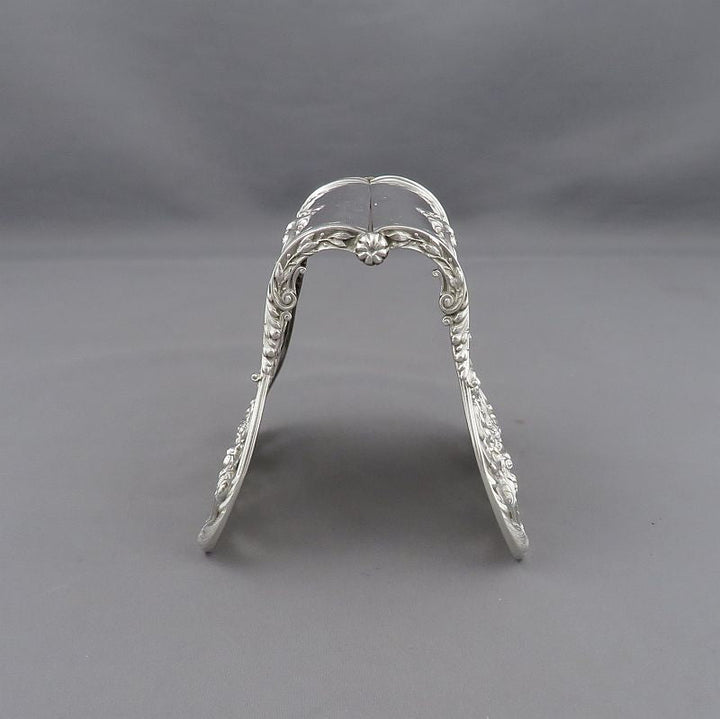 French 950 Silver Asparagus Tongs - JH Tee Antiques