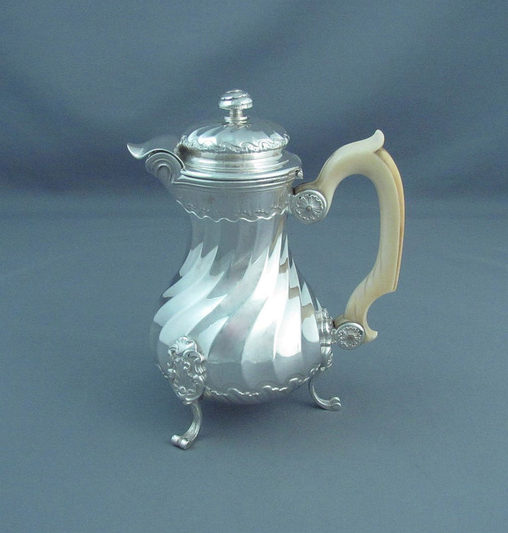 French Sterling Silver Bachelor Tea Set - JH Tee Antiques