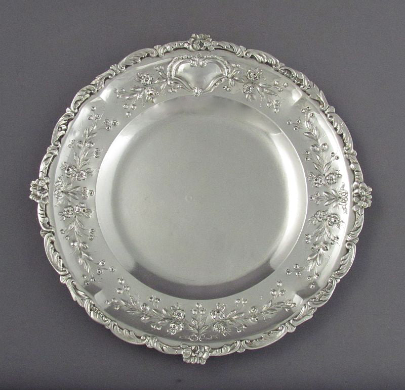 French Sterling Silver Plate - JH Tee Antiques