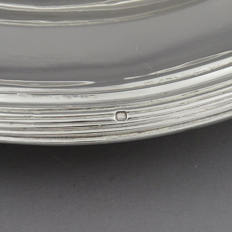 French Sterling Silver Serving Platter - JH Tee Antiques