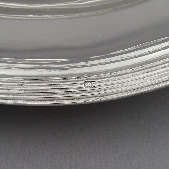 French Sterling Silver Serving Platter - JH Tee Antiques