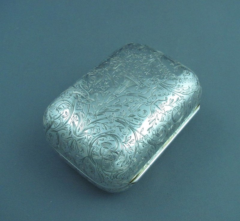 French Silver Soap Box - JH Tee Antiques