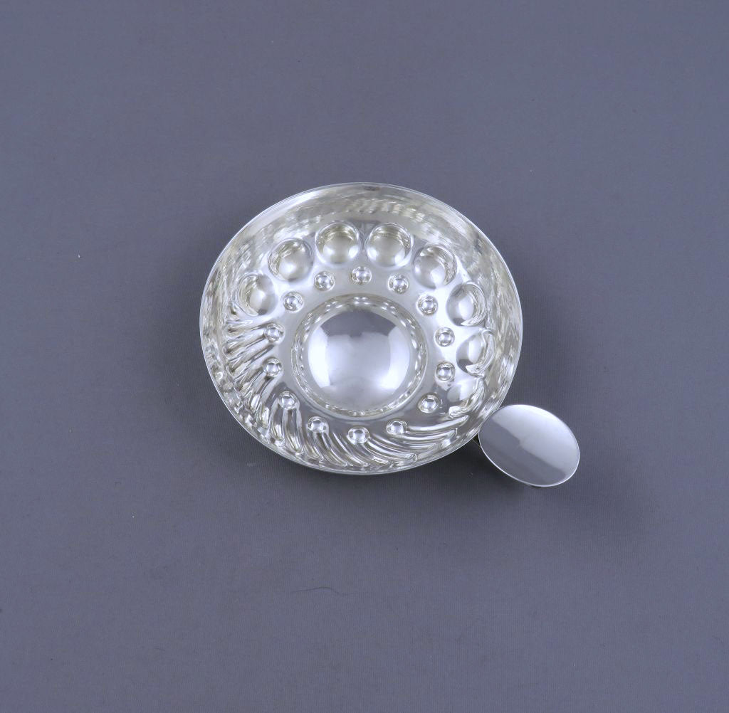 French 950 Silver Wine Taster - JH Tee Antiques