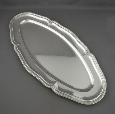 French 950 Silver Fish Serving Platter - JH Tee Antiques