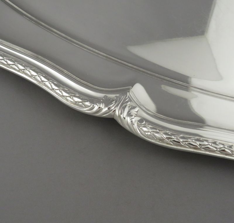 French 950 Silver Fish Serving Platter - JH Tee Antiques