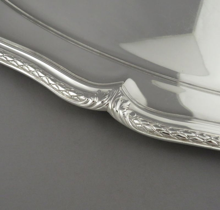 French 950 Silver Fish Serving Platter - JH Tee Antiques