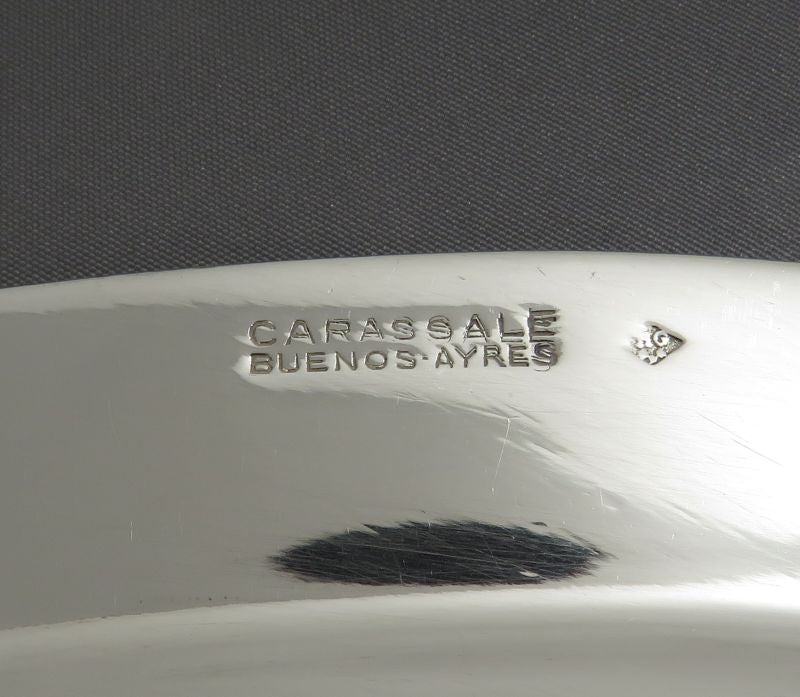 French 950 Silver Fish Serving Platter - JH Tee Antiques