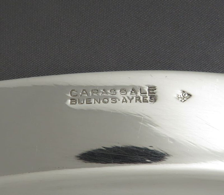 French 950 Silver Fish Serving Platter - JH Tee Antiques