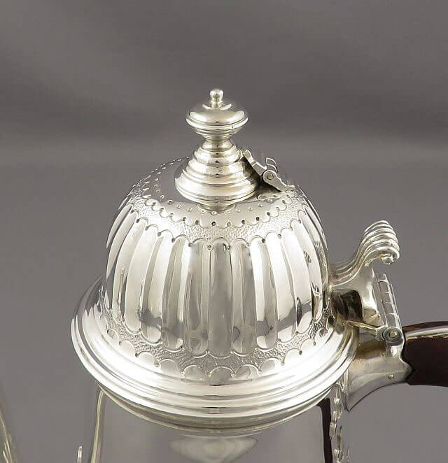 Garrard Sterling Silver Hot Chocolate Set - JH Tee Antiques