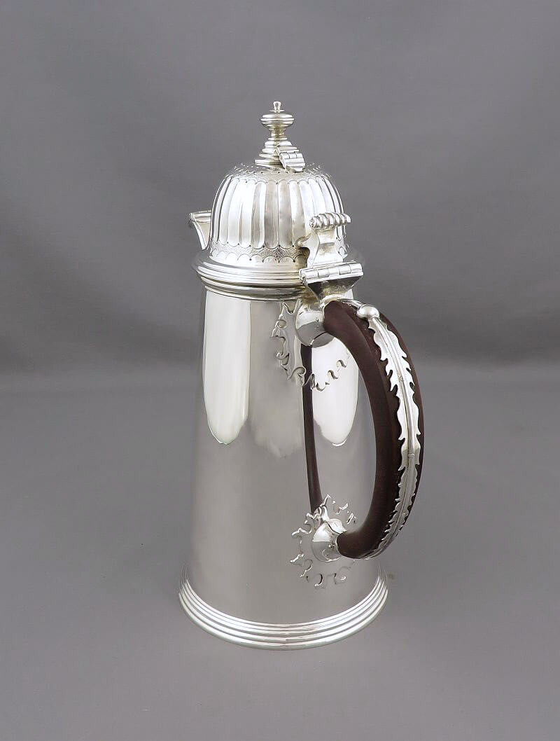 Garrard Sterling Silver Hot Chocolate Set - JH Tee Antiques