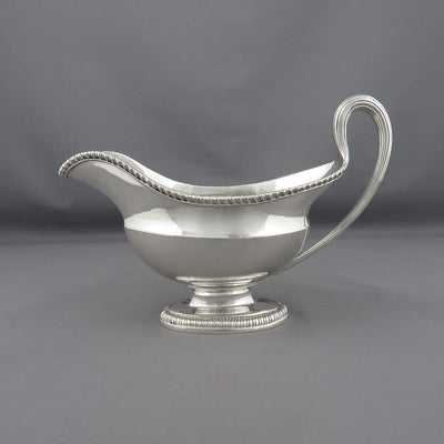 Pair of Garrard Sterling Silver Sauce Boats - JH Tee Antiques