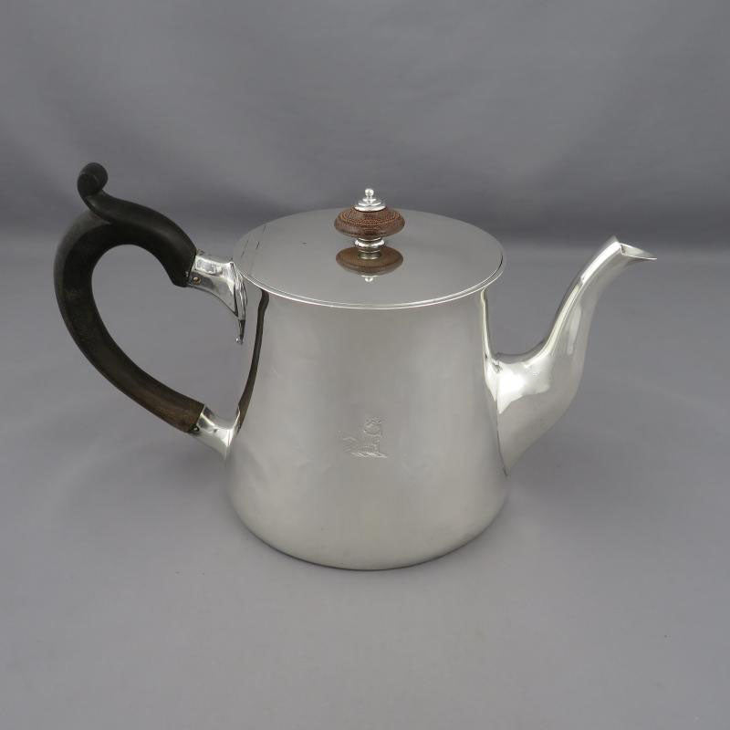 Garrard Sterling Silver Teapot - JH Tee Antiques