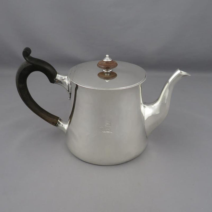 Garrard Sterling Silver Teapot - JH Tee Antiques
