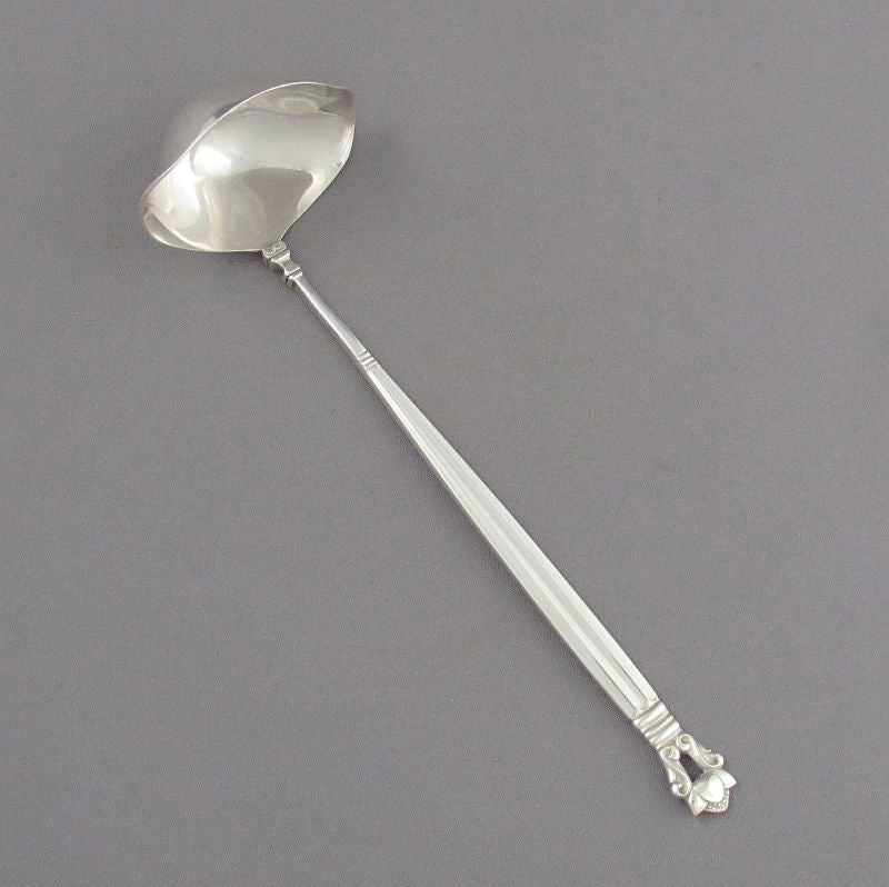 Georg Jensen Acorn Pattern Cream Ladle - JH Tee Antiques