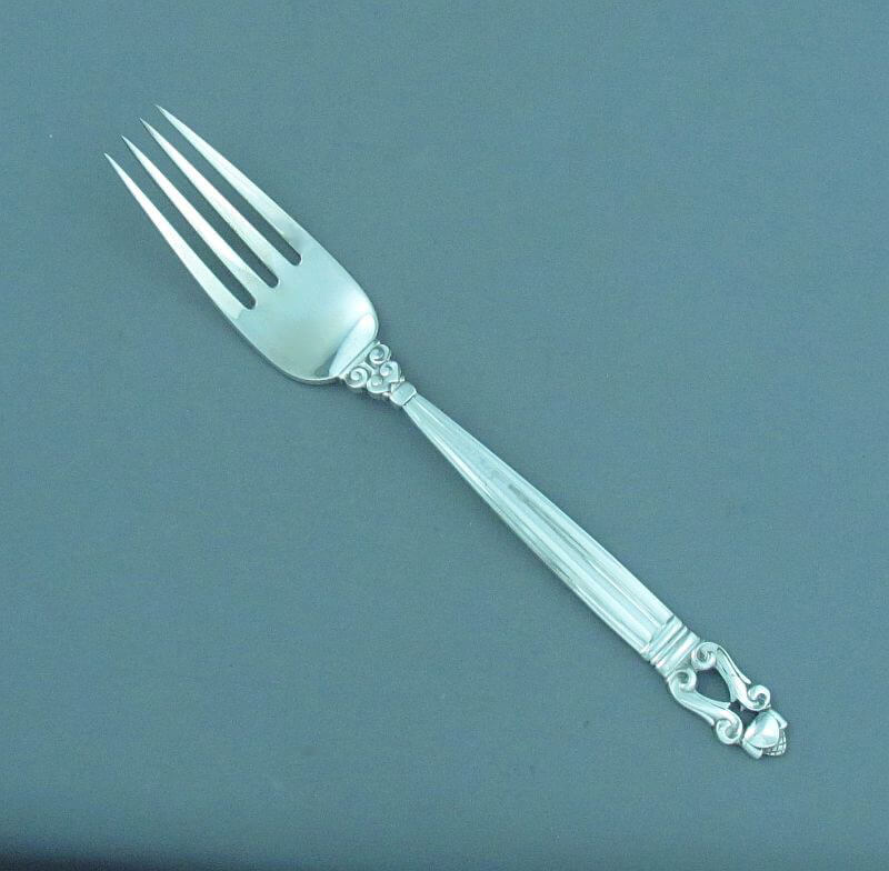 Georg Jensen Acorn Large Dinner Fork - JH Tee Antiques