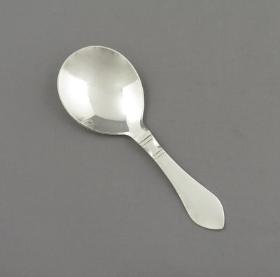 Georg Jensen Continental Silver Tea Caddy Spoon - JH Tee Antiques