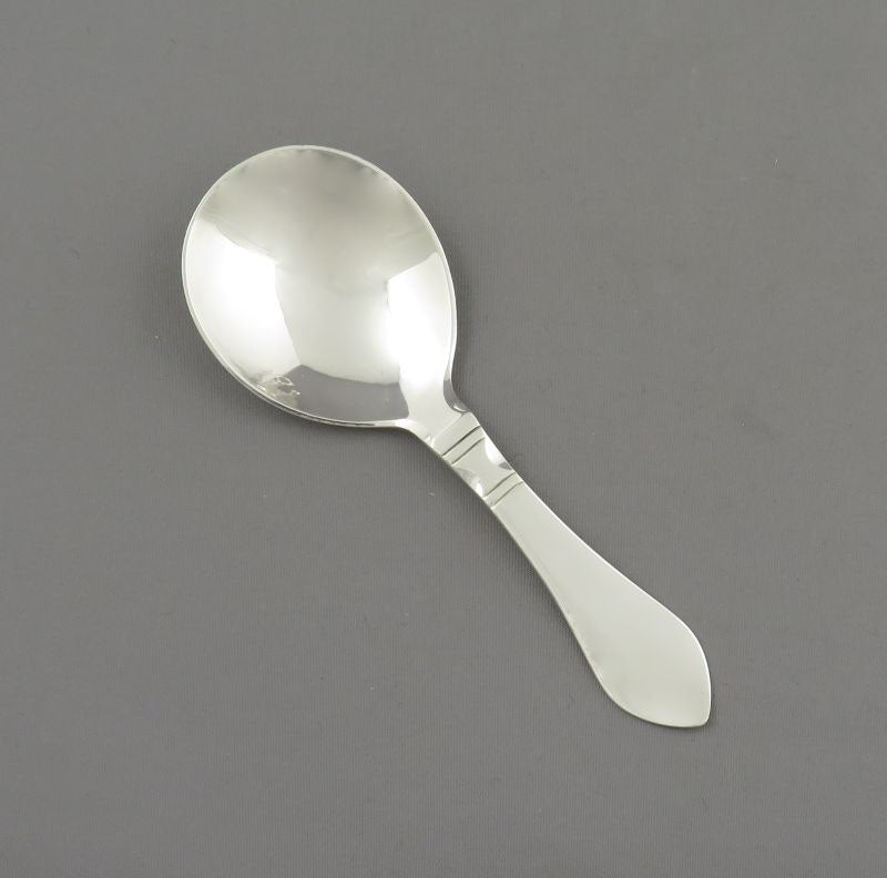 Georg Jensen Continental Silver Tea Caddy Spoon - JH Tee Antiques