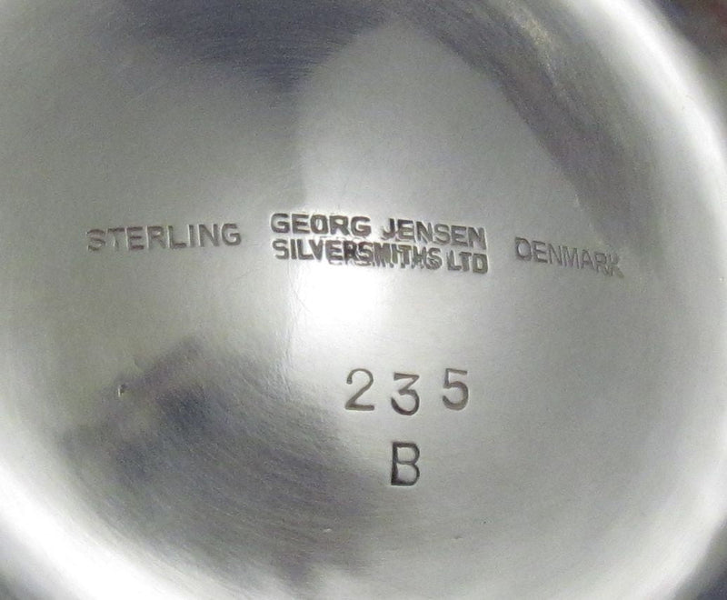 Large Georg Jensen Silver Ornamental Sugar - JH Tee Antiques